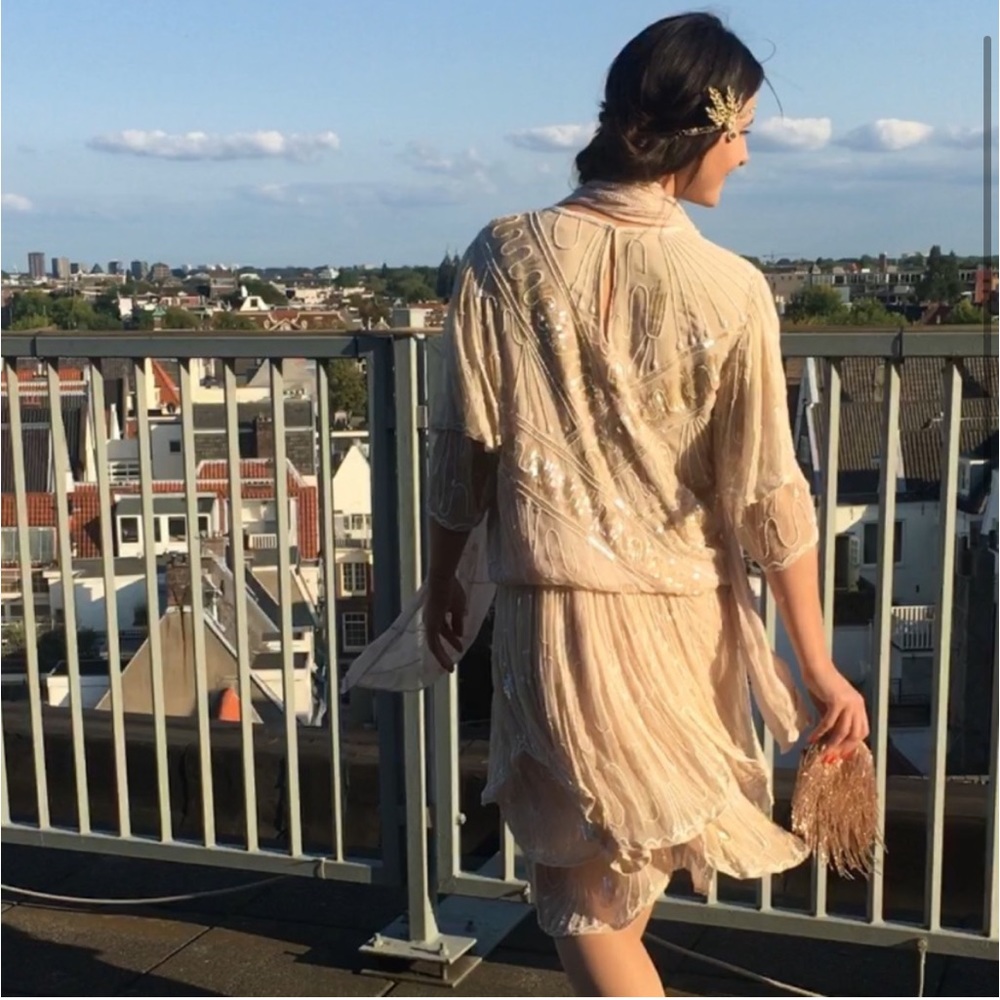 Gatsby flapper 1920 vintage dress - Picture 2 of 4
